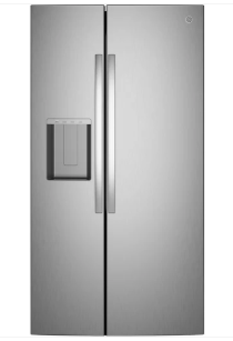 Ge Appliances GSE28NYYFS Ge® Energy Star® 27.9 Cu. Ft. Side-By-Side Refrigerator With Extra Tall Dispenser And In-Door Icemaker
